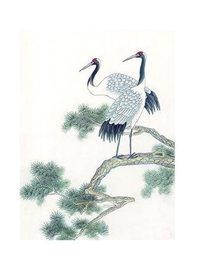 Decorative Wall Poster Green/Blue/Beige 60x40cm