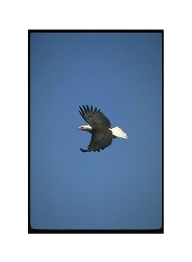 بوستر حائط للتزيين أزرق/أسود/أبيض 45x31سم