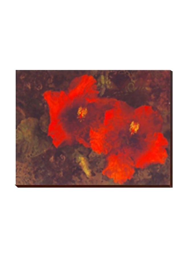 Decorative Wall Painting With Frame Multicolour 60 X 40cm