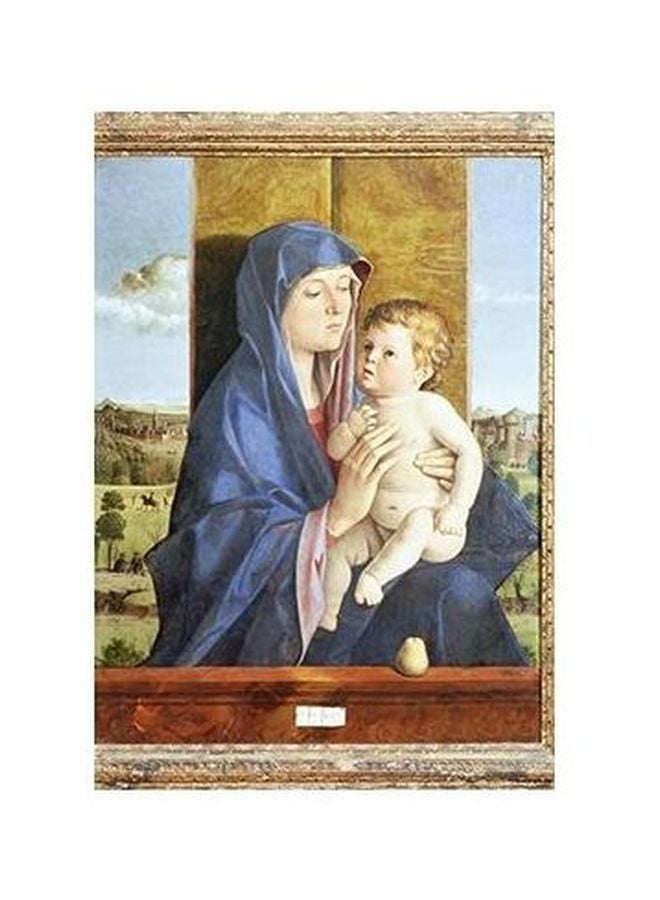 Decorative Wall Poster Red/Blue/Green 45 X 31cm