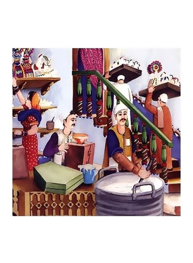 بوستر حائط للتزيين متعدد الألوان 50x50سم