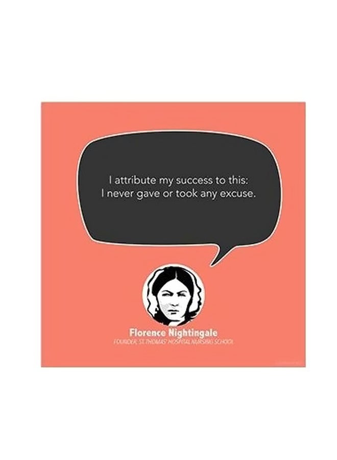 بوستر حائط للتزيين البرتقالي/الأسود/ الأبيض 32x32سم