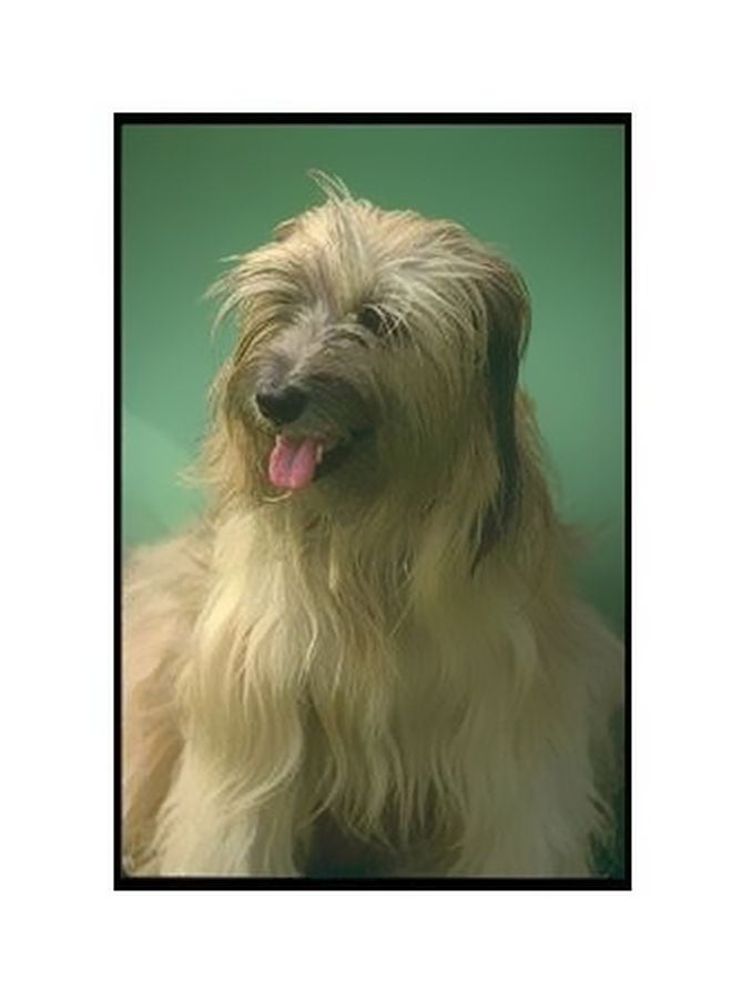 Decorative Wall Poster Green/White/Black 60x40cm