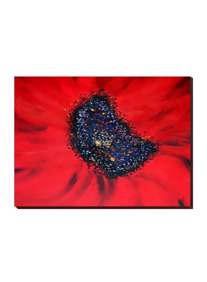 Photo Block Decorative Wall Art With Frame Red/Blue/Gold 30x40cm 