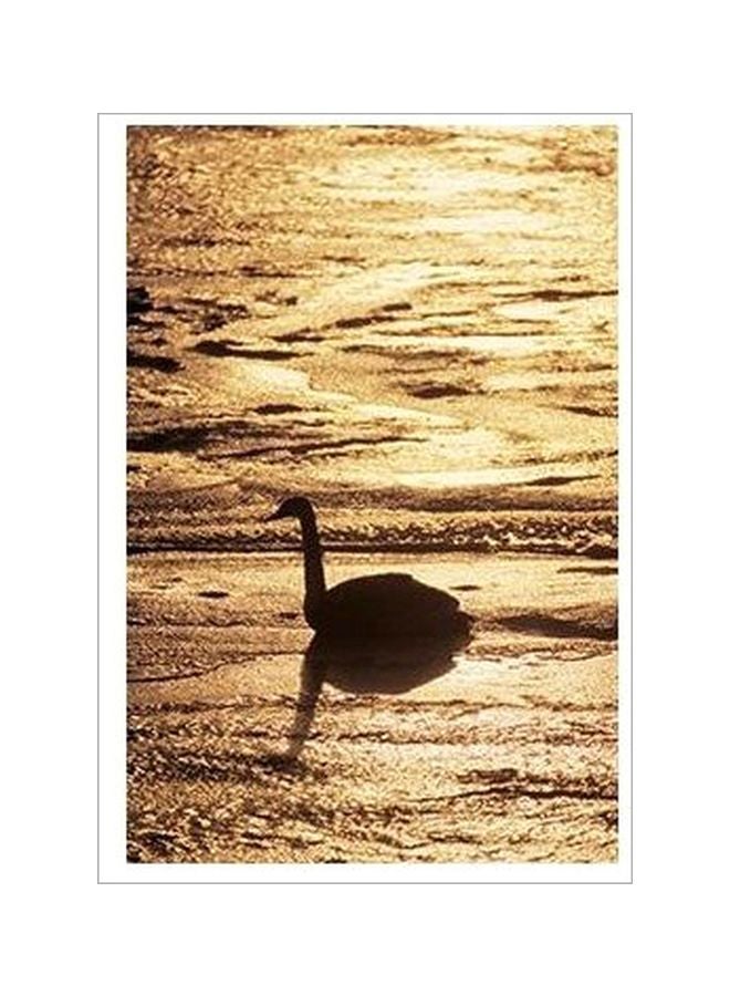 Decorative Wall Poster Gold/Black 60 X 40cm