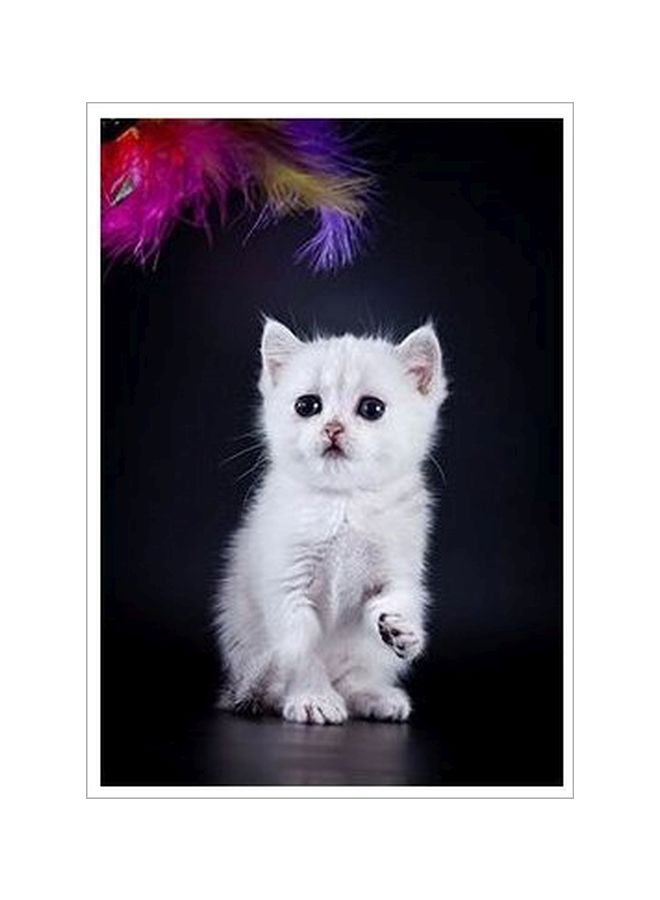 PHOTOBLOCK Decorative Wall Poster White/Black/Violet 60 X40cm