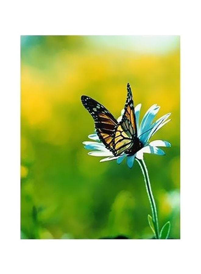 PHOTOBLOCK Decorative Wall Poster Green/Yellow/Blue 60 X40cm 