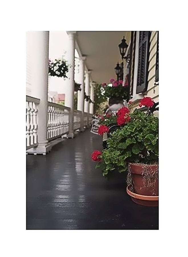 فوتو بلوك بوستر حائط للتزيين أبيض/ رمادي/ أخضر 24x18سم