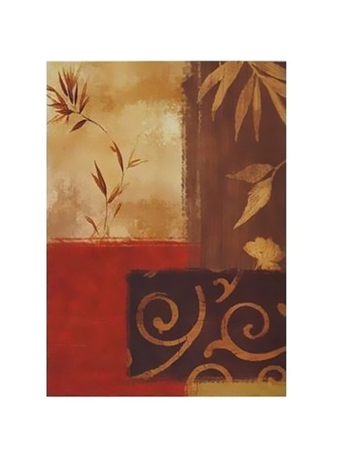 بوستر حائط للتزيين بيج/بني/أحمر 34x24سم