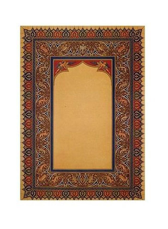 بوستر حائط للتزيين أحمر/بيج/أزرق 34x24سم