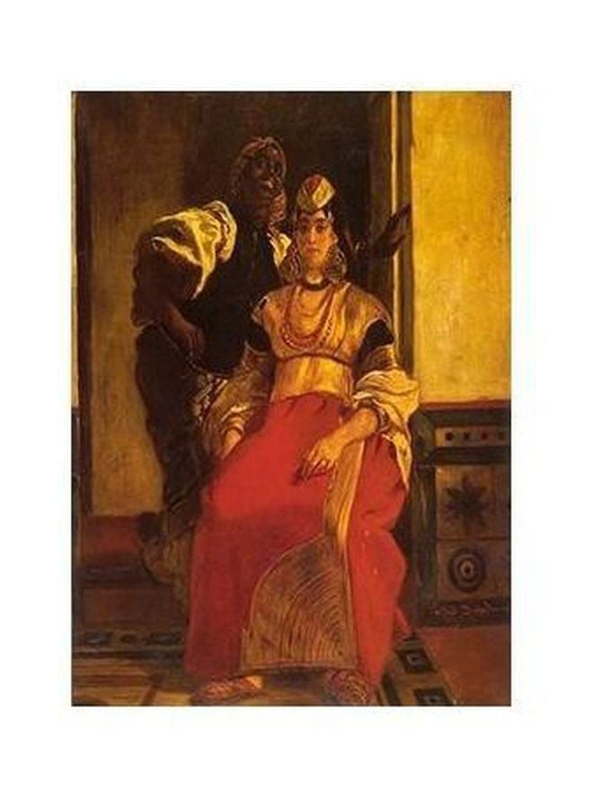 PHOTOBLOCK Decorative Wall Poster Red/Yellow/Black 34 ×24cm