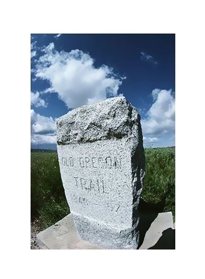 بوستر حائط للتزيين أزرق/أبيض/أخضر 34x24سم