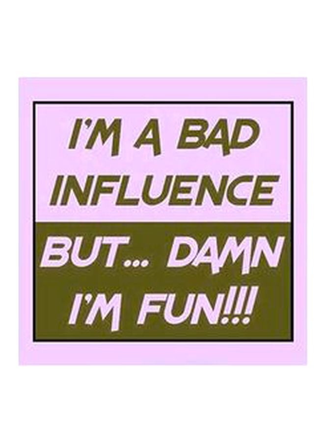 PHOTOBLOCK Decorative Wall Poster Purple/Brown 15x15cm