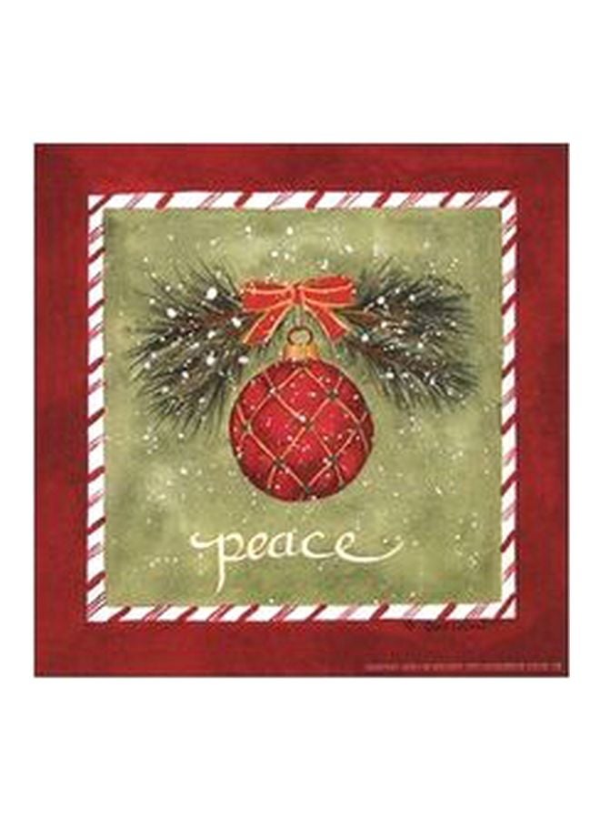 بوستر حائط للتزيين أخضر/أحمر/أبيض 15x15سم