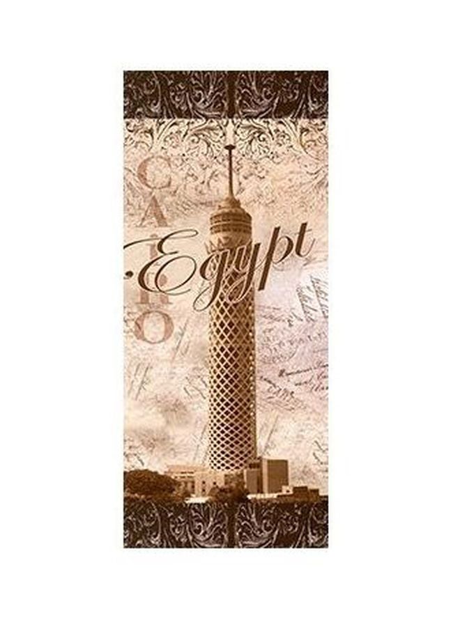 فوتو بلوك بوستر حائط للتزيين بني/بيج 60x20سم