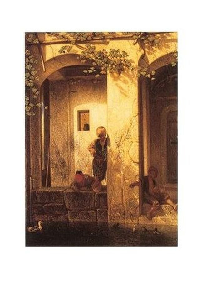 PHOTOBLOCK Decorative Wall Poster Brown/Beige 60 x40cm 