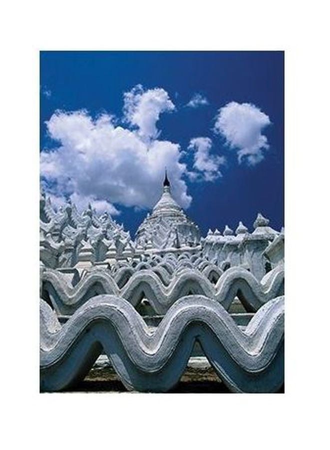PHOTOBLOCK Decorative Wall Poster Blue/White 60 x40cm 