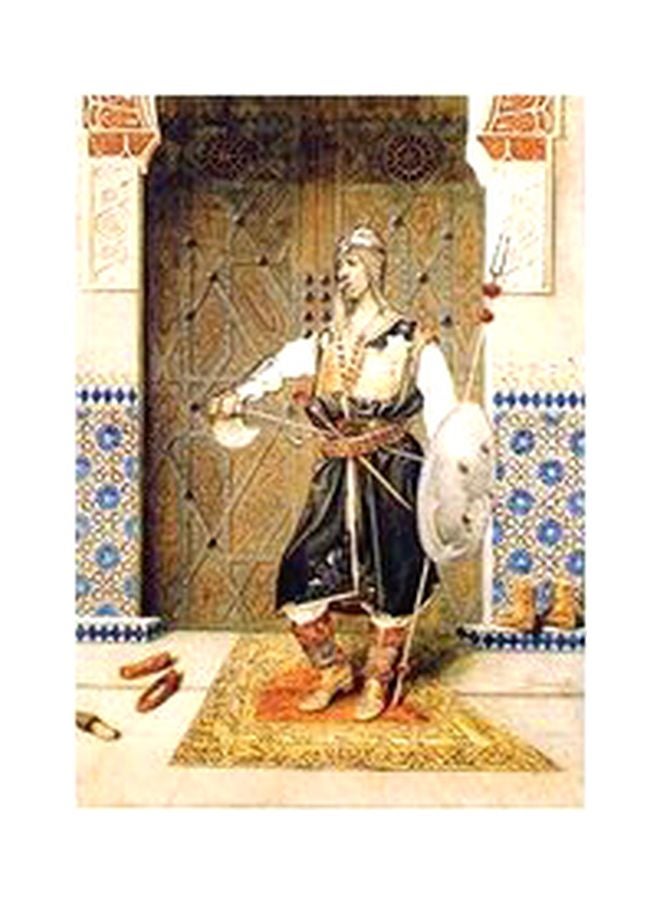 PHOTOBLOCK Decorative Wall Poster Beige/Black/Blue 60x40cm