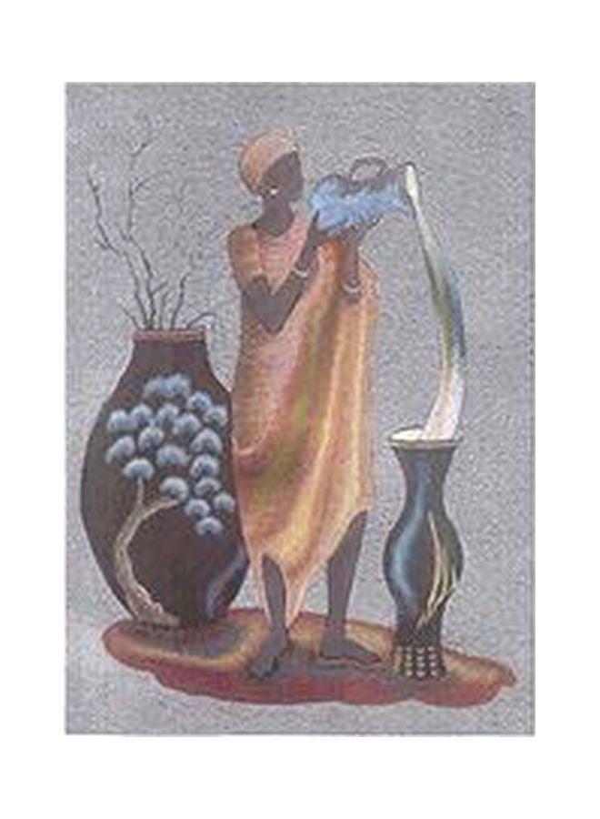 PHOTOBLOCK Decorative Wall Poster Grey/Black/Brown 60x40cm