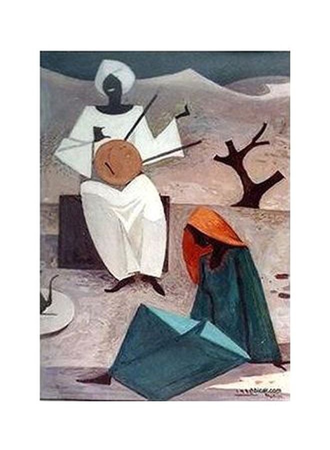 ملصقات جدارية للزينة أزرق/أبيض/أصفر 60x40سم