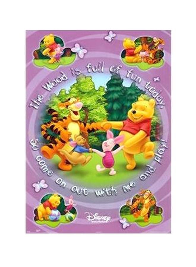 ملصقات جدارية للزينة زهري/أبيض/أصفر 45x31سم