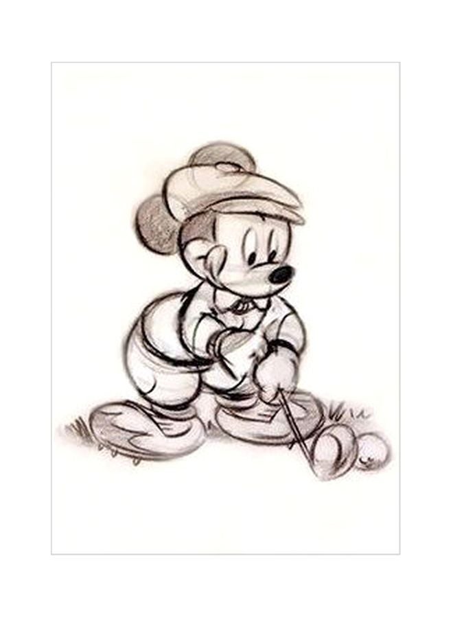 بوستر حائط للتزيين أسود/ أبيض 60x40سم