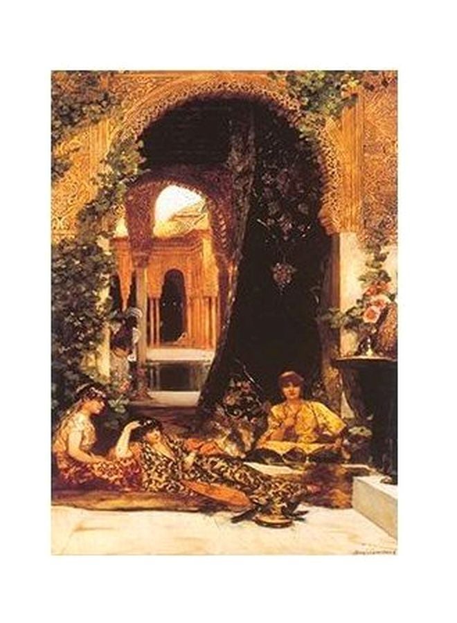 PHOTOBLOCK Decorative Wall Poster Yellow/Green/Brown 60 X40cm