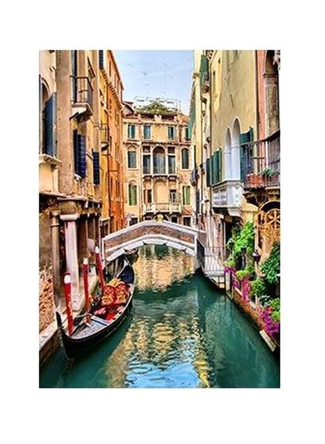 PHOTOBLOCK Decorative Wall Poster Beige/Green/White 45x31cm