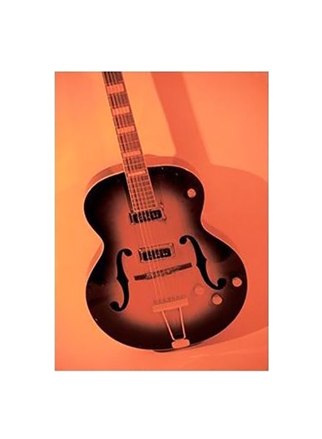 Decorative Wall Poster Orange/Black 60x40cm