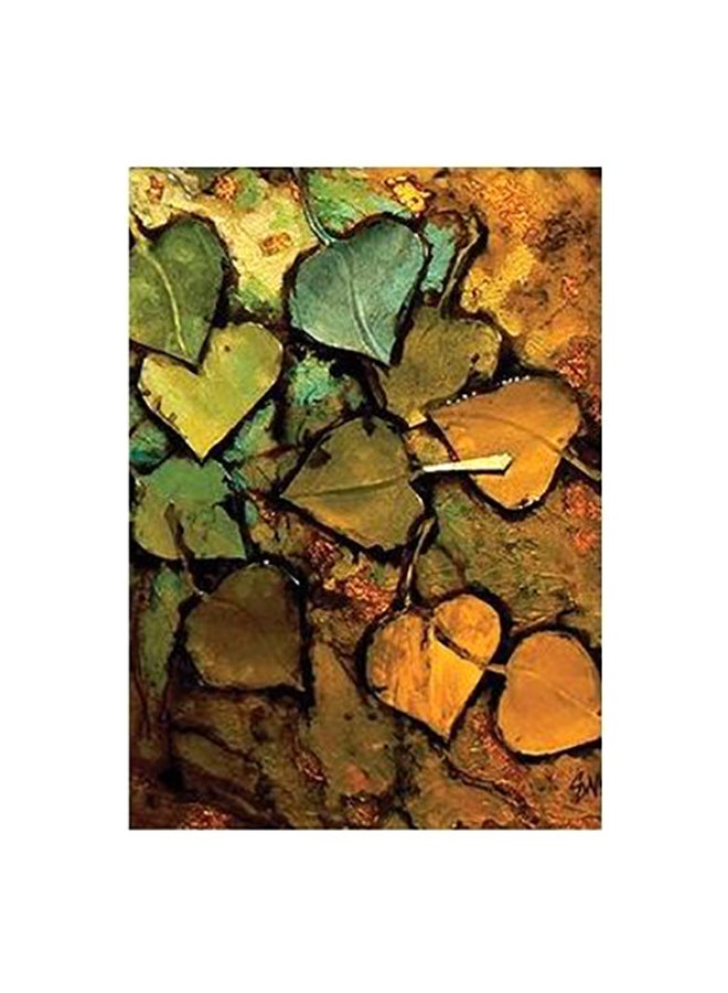 Decorative Wall Poster Green/Brown/Black 60x40cm