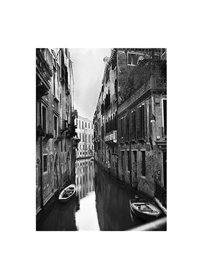 Decorative Wall Poster Grey/White/Black 45x31cm