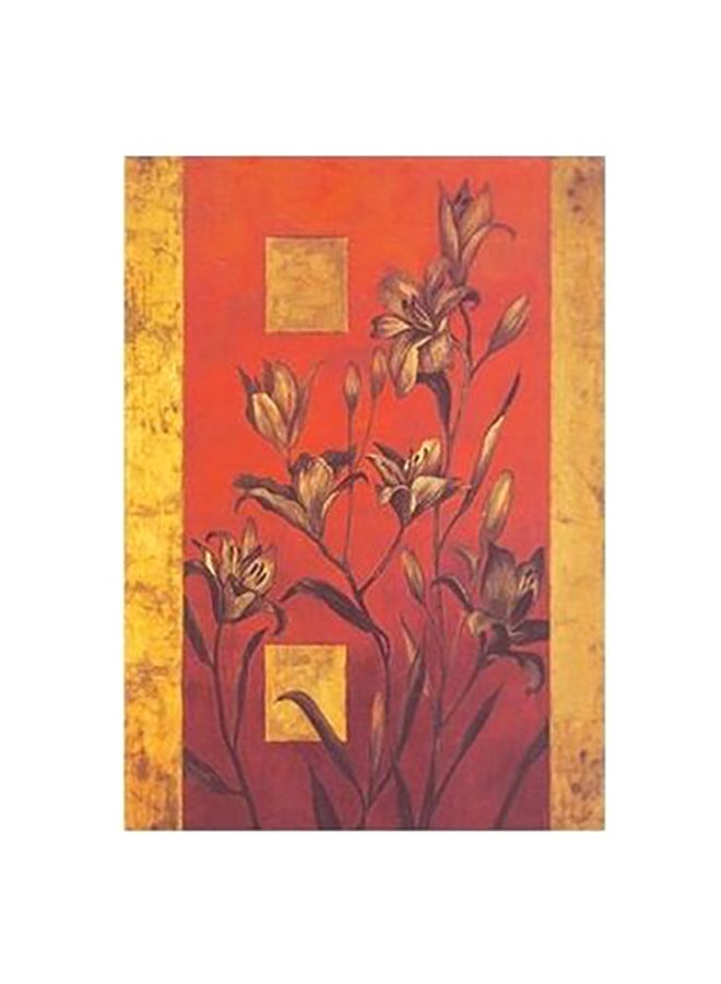 بوستر حائط للتزيين أخضر/ بني/ أحمر 45x31سم