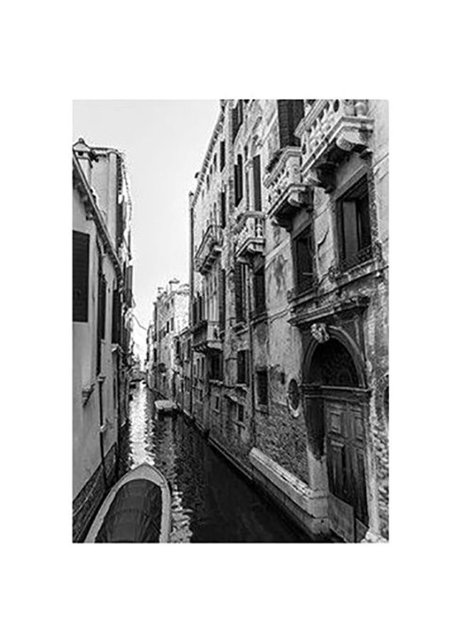 Decorative Wall Poster Grey/Black 45x31cm