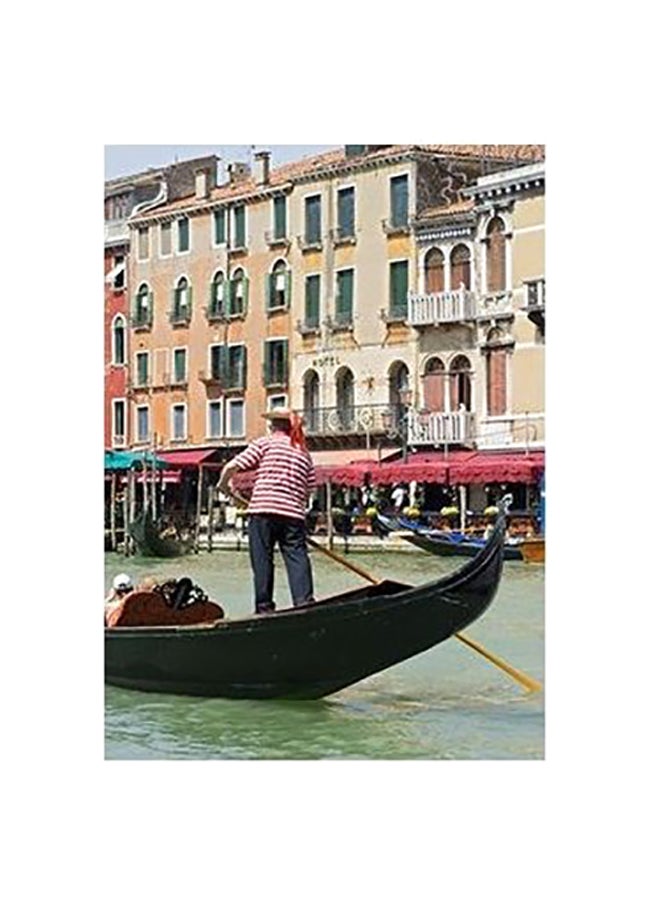 Decorative Wall Poster Beige/Red/Black 45x31cm