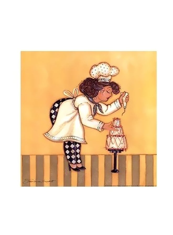 لوحة جدارية لتزيين الحائط مع إطار متعدد الألوان 32x32سم