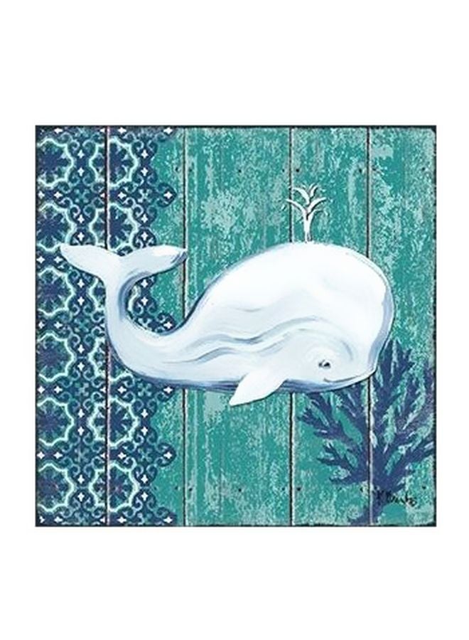 Decorative Wall Painting Blue/white/Green 50x50cm