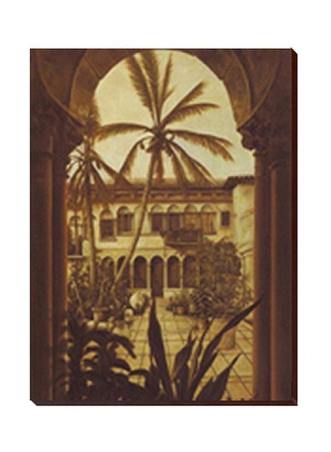 Decorative Wall Painting Brown 24x34cm