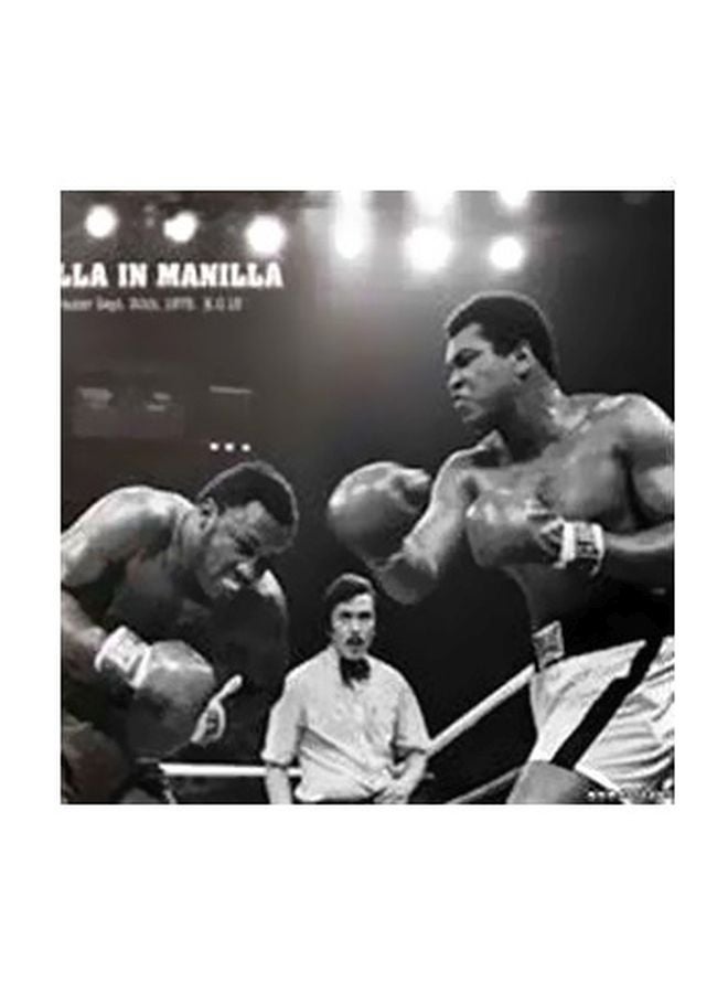 Decorative Wall Poster With Frame Black/White 23x23cm