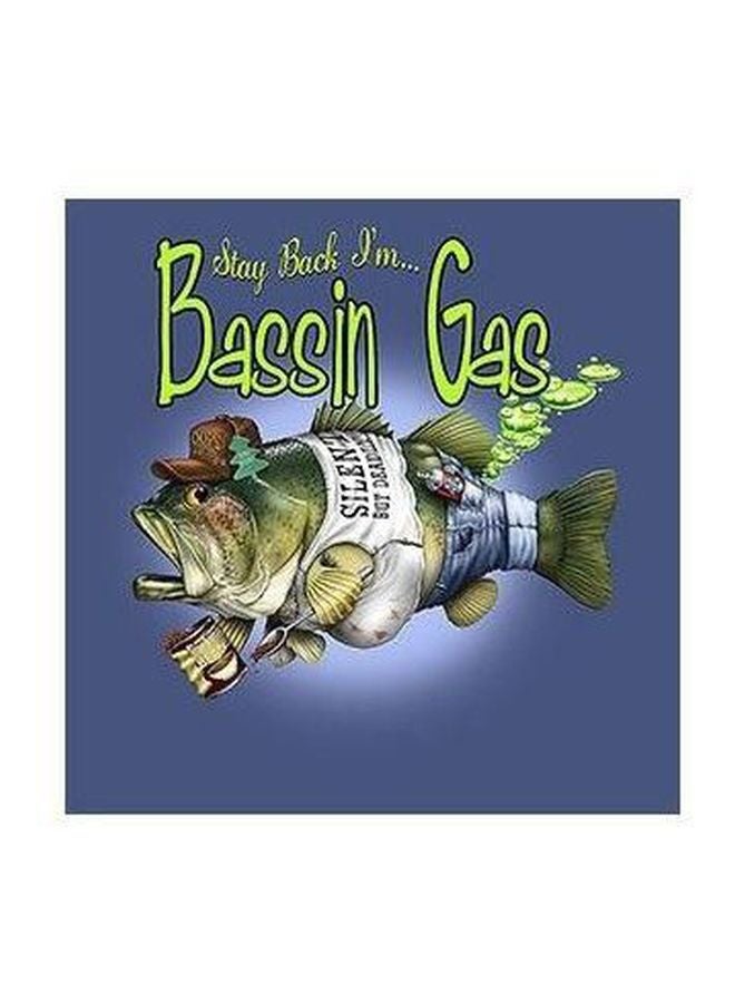 Decorative Wall Poster Blue/Green/White 50x50cm