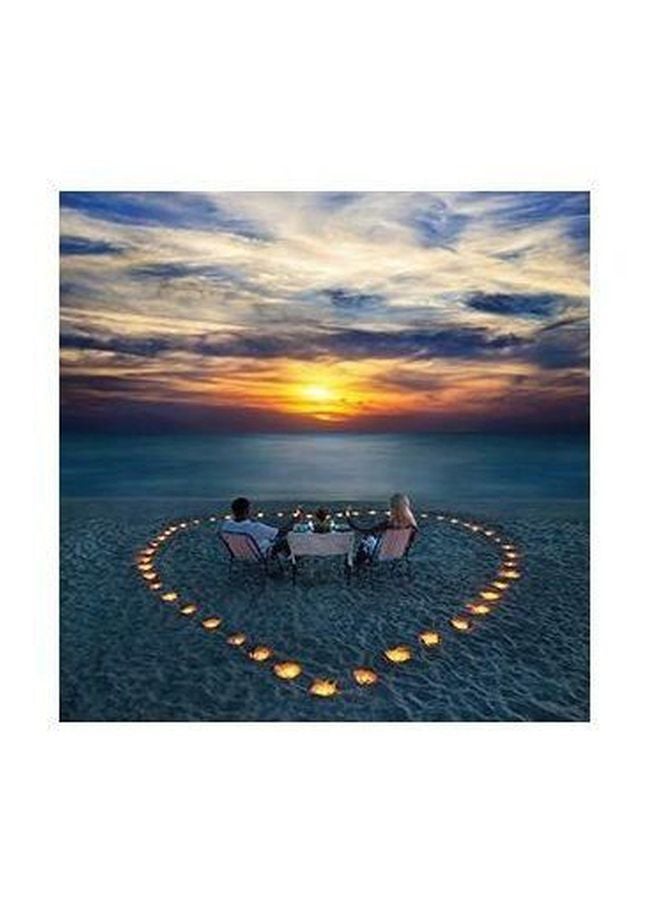 PHOTOBLOCK Decorative Wall Poster Black/Brown/White 32x32cm