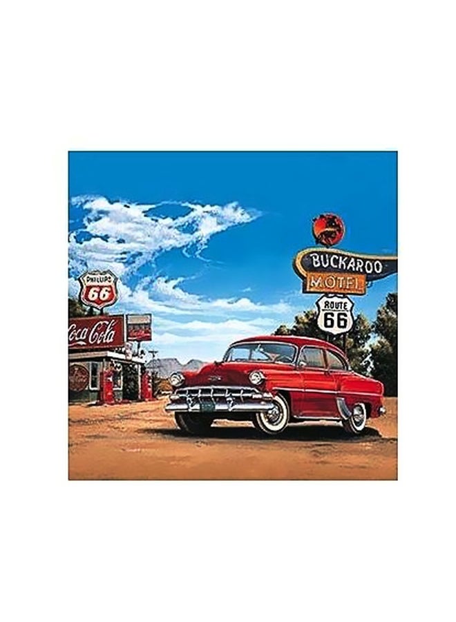 بوستر حائط للتزيين أزرق / أحمر / بني 15 ×15سم