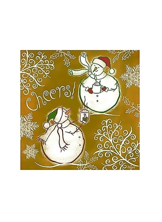 PHOTOBLOCK Decorative Wall Poster Green/White 15x15cm