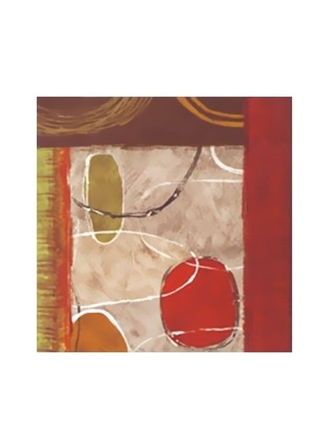 بوستر حائط للتزيين أحمر/رمادي/أصفر 15x15سم