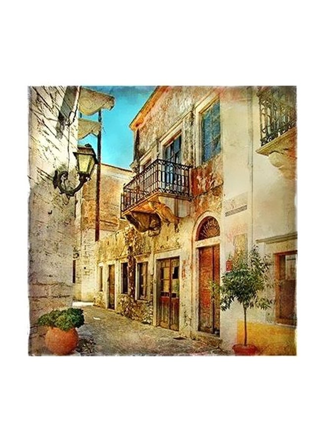 PHOTOBLOCK Decorative Wall Poster Brown/Red/Green 15x15cm 