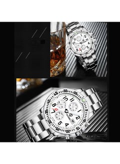 Generic men Date Display Water Resistant Mechanical Chronograph Wrist Watch 3872  - Image 5