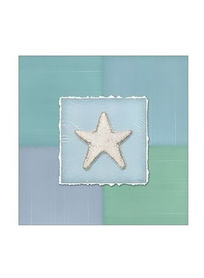 بوستر حائط للتزيين أخضر/أزرق/رمادي 23x23سم