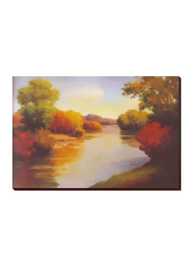 فوتو بلوك لوحة فنية لديكور الحائط أخضر/برتقالي/أزرق 40x30سم