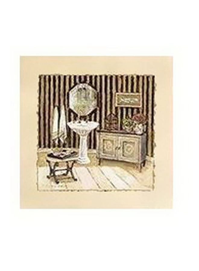 PHOTOBLOCK Decorative Wall Poster Brown/Beige 15x15cm 