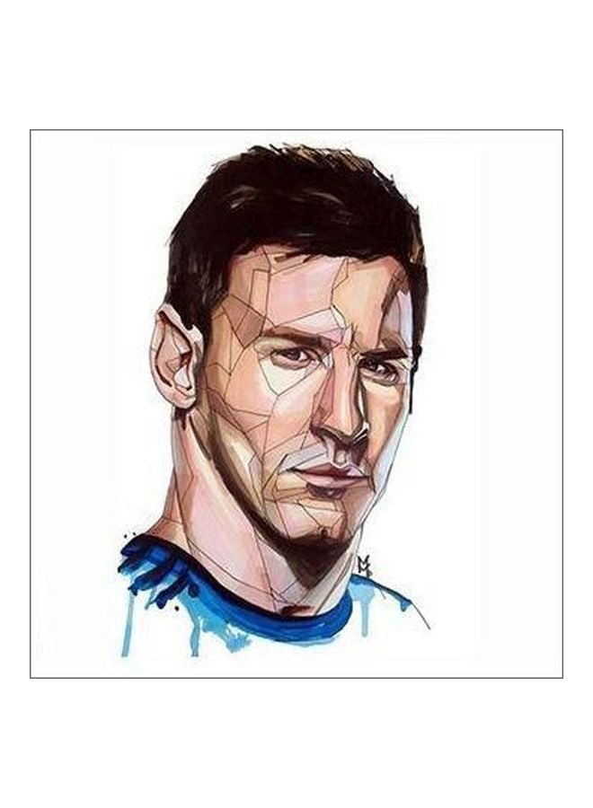 PHOTOBLOCK Decorative Wall Poster Blue/Brown/Beige 15 ×15cm