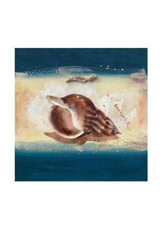 PHOTOBLOCK - Decorative Wall Poster Brown/Beige/Blue 15x15cm - Image 1